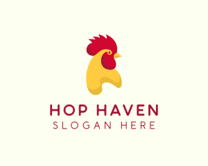 Poultry Rooster Chicken  logo design