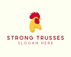 Poultry Rooster Chicken  logo design