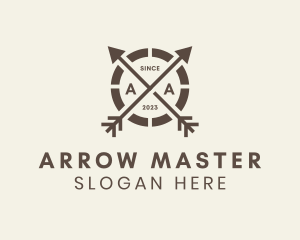 Archery - Arrow Archery Badge logo design