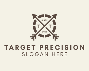 Shooting - Arrow Archery Badge logo design