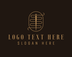 Quilting - Stitching Needle Sewing logo design