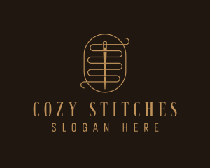 Stitching Needle Sewing logo design