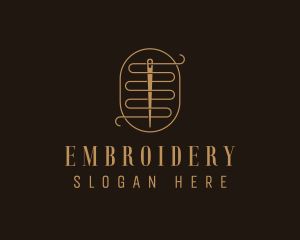 Stitching Needle Sewing logo design