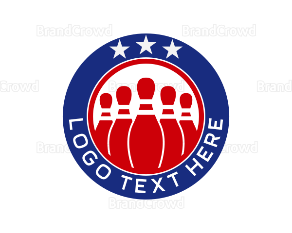 Bowling Sports Team Logo