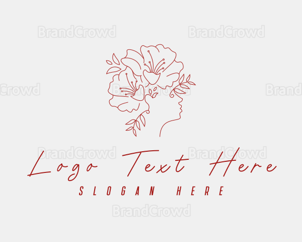 Floral Cosmetics Beauty Logo