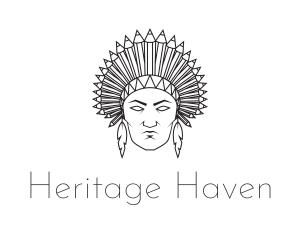 Historical - Pencil Native American logo design