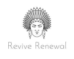 Pencil Native American logo design