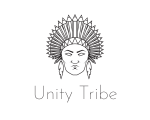 Tribe - Pencil Native American logo design