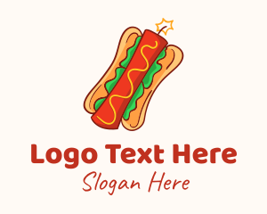 Boom - Dynamite Hot Dog Sandwich logo design