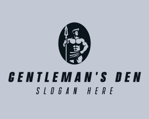 Male - Male Spear Warrior logo design