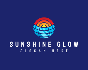 Sunlight - Solar Panel Power logo design