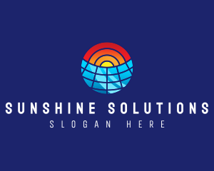 Sunlight - Solar Panel Power logo design