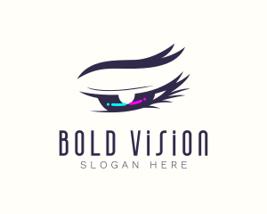 Neon Eye Salon logo design