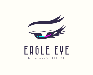 Neon Eye Salon logo design