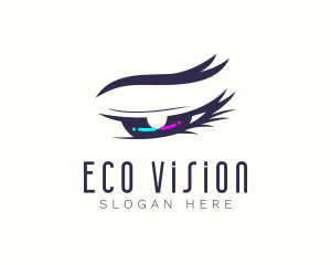 Neon Eye Salon logo design