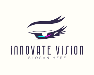 Neon Eye Salon logo design