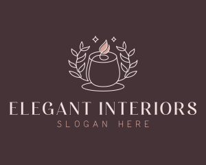 Wellness Spa Candle logo design