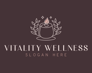 Wellness Spa Candle logo design