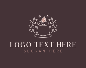 Wellness Spa Candle Logo