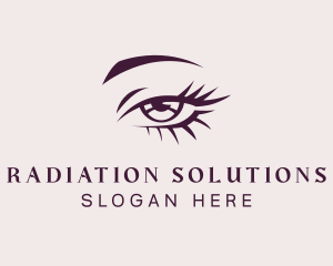 Radiation - Sexy Eye Lashes logo design