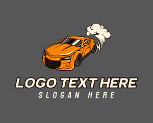 Sedan - Auto Racing Garage logo design