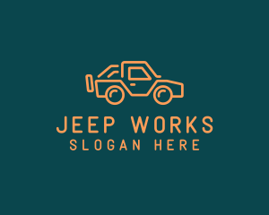 Ute Pickup Jeep 4WD logo design