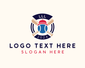 League - League Baseball Tournament logo design