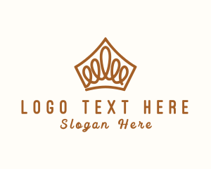 Gold - Beauty Pageant Royal Crown logo design