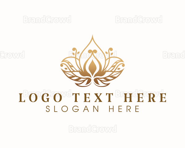 Lotus Wellness Flower Logo