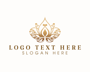 Yogi - Lotus Wellness Flower logo design