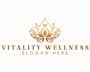 Lotus Wellness Flower logo design