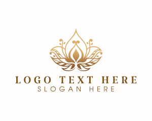 Lotus Wellness Flower Logo