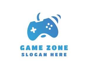 Vibrating Game Controller logo design