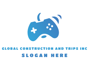 Gaming - Vibrating Game Controller logo design