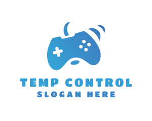 Vibrating Game Controller logo design