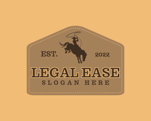 Livestock - Western Rodeo Cowboy logo design