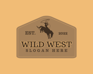 Western Rodeo Cowboy  logo design