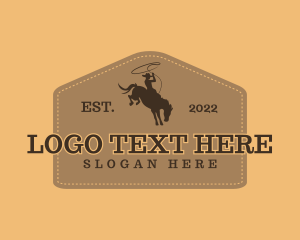 Western Rodeo Cowboy  Logo