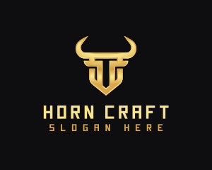 Horn - Bull Ox Horn logo design