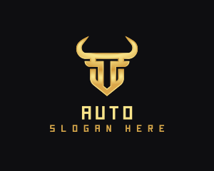 Bufallo - Bull Ox Horn logo design