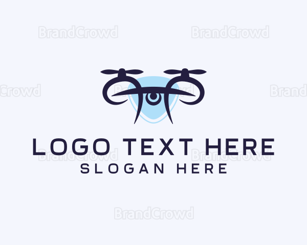 Drone Lens Quadcopter Logo