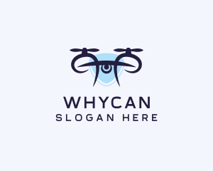 Aerial - Drone Camera Quadcopter logo design