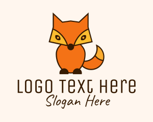 Orange Fox Toy  Logo