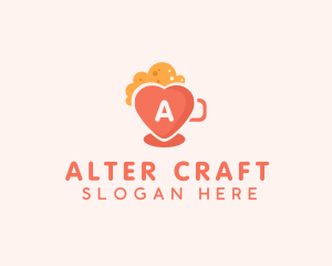 Heart Beer Mug logo design