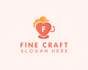 Heart Beer Mug logo design