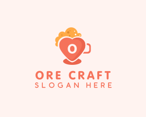 Heart Beer Mug logo design