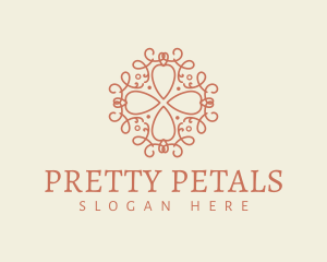 Petal Swirl Mandala logo design