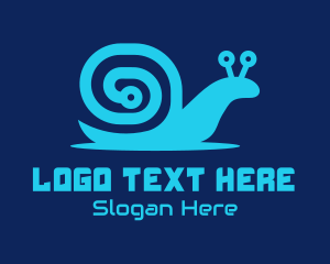 Web Hosting - Snail Tech Circuit logo design