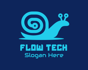 Snail Tech Circuit logo design