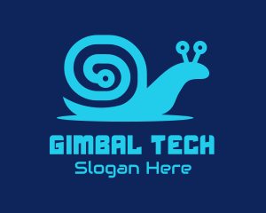 Snail Tech Circuit logo design